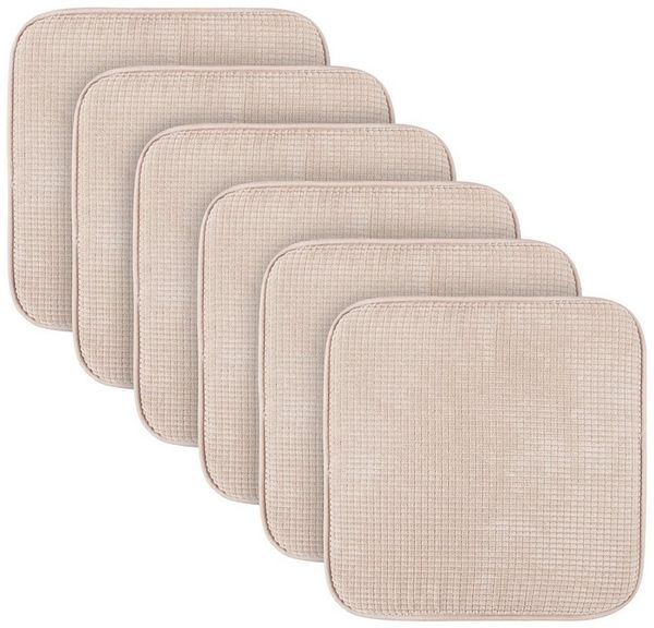 Bestlivings Stuhlkissen Struktur 38x38 cm, verschiedene Farben & Sets, Anti-Rutsch-Rückseite, angenehme Polsterung, für Indoor/Outdoor