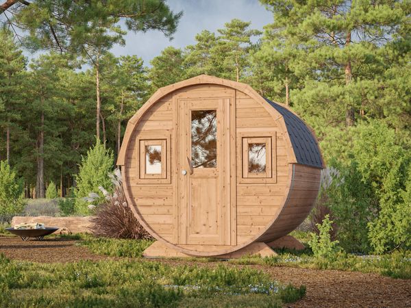 Fjordholz Fass-Sauna Modell Ando Natur