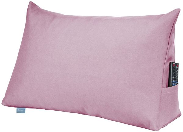 XDREAM Rückenkissen ergonomisches Keilkissen für Bett und Sofa, 1-tlg, als Kopfkissen oder Venenkissen verwendbar, mit praktischem Seitenfach