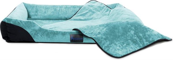 Aspero Tierbett Hundebett und Hundedecke Hanko und Lund, 50 % Baumwolle, 50 % Polyester, Tierbett mit Einstiegsvertiefung