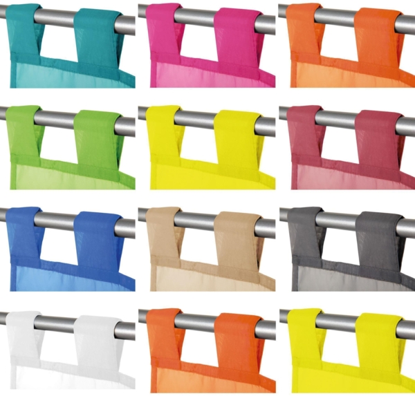 Bestlivings orange Bistrogardine Transparent mit Schlaufen in 80x110 cm ( BxL ), in vielen Varianten erhältlich Bild 6