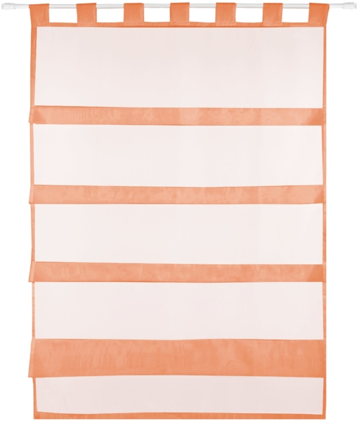 Bestlivings orange Bistrogardine Transparent mit Schlaufen in 80x110 cm ( BxL ), in vielen Varianten erhältlich Bild 3