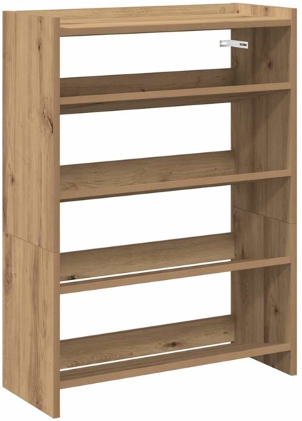 vidaXL Schuhregal Artisan-Eiche 60x25x81 cm Holzwerkstoff 859886