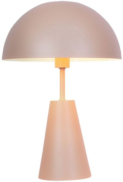 Retro Tischleuchte Pilz, Metall champagnerfarben, E14, H 25 cm