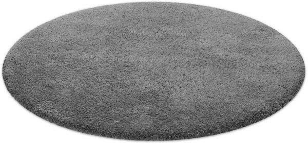 Homie Living Badematte Porto Azzurro, Höhe 30 mm, rutschhemmend beschichtet, fußbodenheizungsgeeignet, schnell trocknend, Polyester, rund, Badteppich, uni, rechteckig & rund, waschbar, Badezimmerteppich