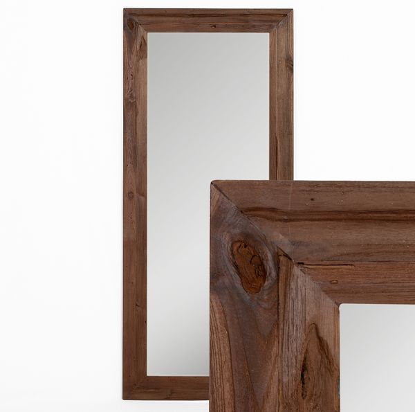 Wandspiegel TEAK ca. 160x70cm recyceltes Teak Spiegel Holzspiegel Flurspiegel