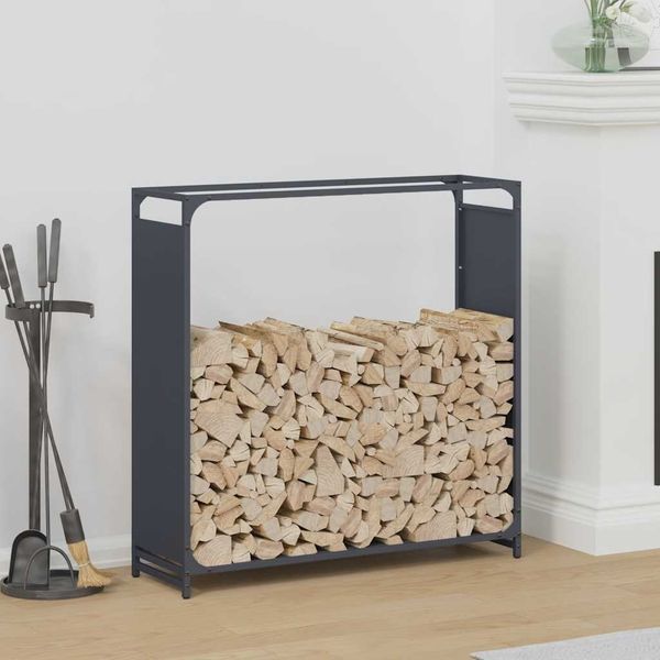 vidaXL Brennholzregal Anthrazit 90x28x90 cm Kaltgewalzter Stahl 864217