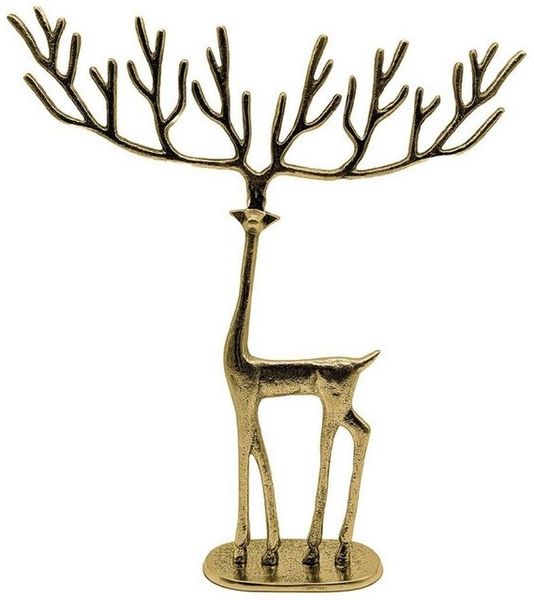 Lambert Weihnachtsbaumkugel Dekorationsobjekt Rudi Rentier Gold Antik (43cm)