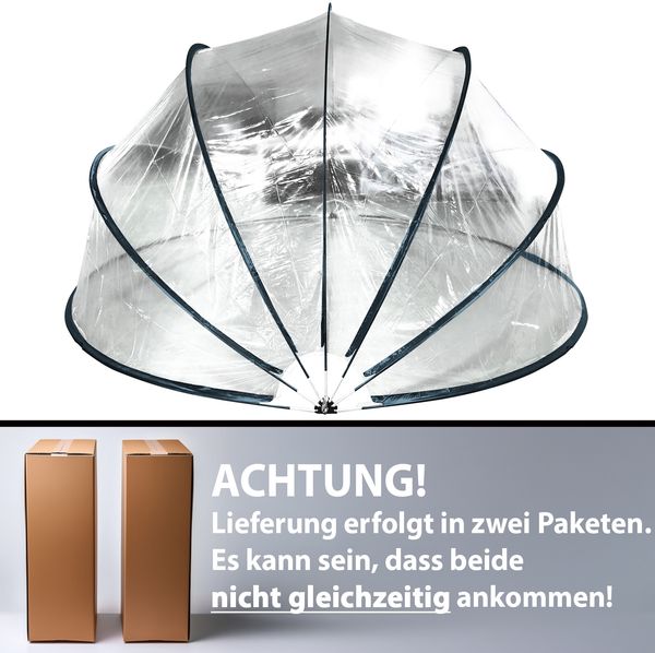 Miganeo Deluxe Cabrio Dome für Pools bis 366x132 cm | 240 cm hoch Bild 6