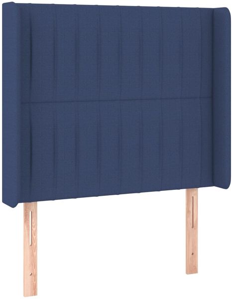 vidaXL Boxspringbett mit Matratze & LED Blau 80x200 cm Stoff 3138435 Bild 7
