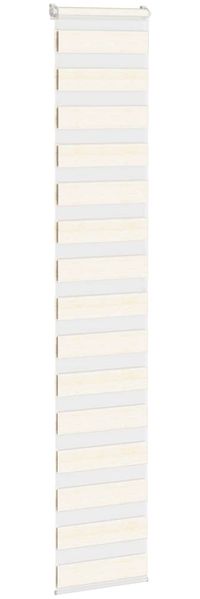 vidaXL Doppelrollo Marmorbeige 45x200 cm Stoffbreite 40,9 cm Polyester 4014666 Bild 3