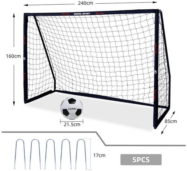 CCLIFE Fußballtor Fussballtor Outdoor mit Fußball für Erwachsene Kinder, B×L×H:60×180×120cm mit Torwand und Fußball