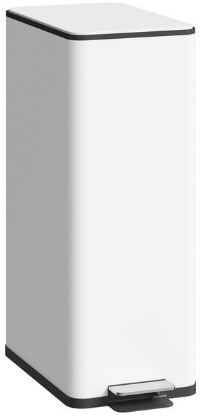HOMCOM Mülleimer Treteimer mit Pedal, Soft-Close, fingerabdrucksicher, herausnehmbarer Inneneimer