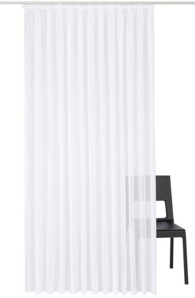 Wirth Vorhang Betsy (1 St), Faltenband, halbtransparent, Store