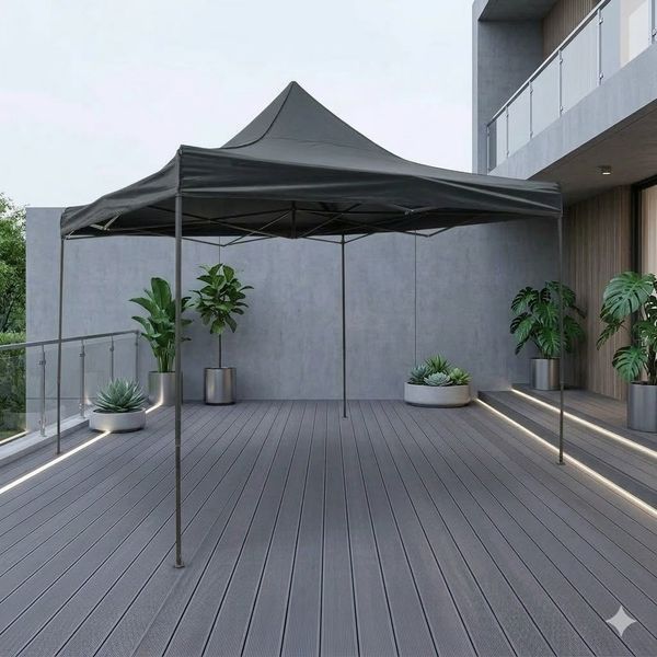 Haushalt International Falt Pavillon Popup Gartenpavillon Gartenzelt Partyzelt 400x400cm faltbar
