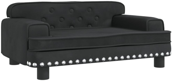 vidaXL Kindersofa Schwarz 70x45x30 cm Samt 3196297