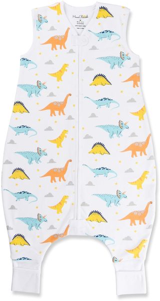 Mama Cheetah Toddler Sleep Sack with Feet 4T-5T, 1.0 TOG Organic Cotton Baby Wearable Blankets with Legs, Baby Sleeping Bag for Walkers, Early Walker X-Large