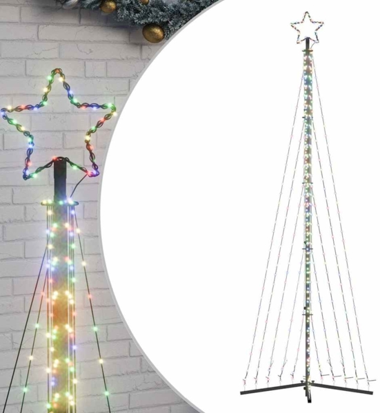 vidaXL LED Weihnachtsbaum 495 LEDs Mehrfarbig 300,5 cm 4016439