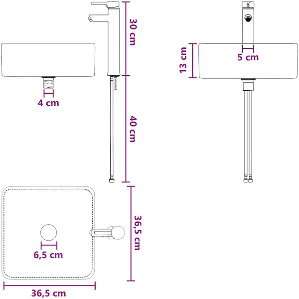 vidaXL Badezimmermöbel-Set 2 pcs Altholz Holzwerkstoff 3403966 Bild 10