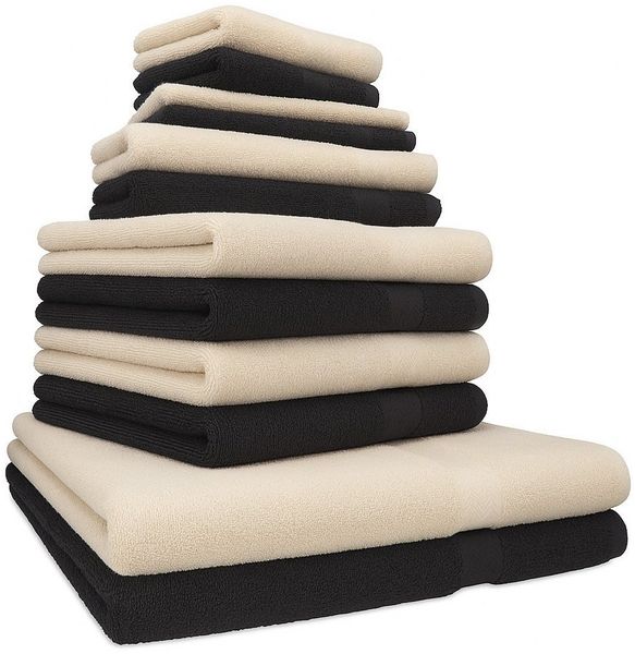 Betz Handtücher Premium Handtuch-Set 12-tlg. Duschtücher, Handtücher, Gästetücher, Baumwolle (Set, 12-St)