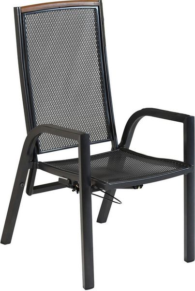 MERXX Gartensessel »Tilos« (Set, 2-St, Rückenabschluss aus Akazienholz), Rückenlehne verstellbar durch Gasdruckfeder