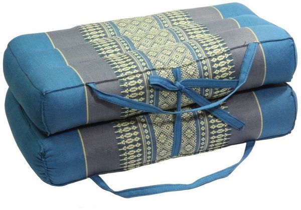 Oriental Galerie Nackenkissen Yoga Block Faltbar Thai Motiv Türkis Grau, 1-tlg.