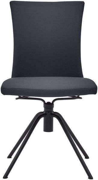 Musterring Polsterstuhl Helmond 6700 (Packung, 1 St), Drehgestell in schwarz inkl. Rückholfunktion, ohne Armlehne