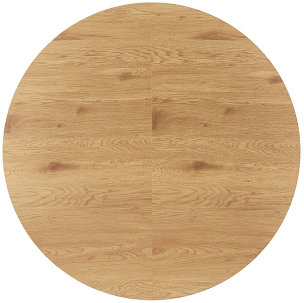 HOME DELUXE Essgruppe Rund Ausziehbar AVENTURA inkl. Sternfuß - 120-160 x 120 cm Light Oak 6 Stühle Bild 6