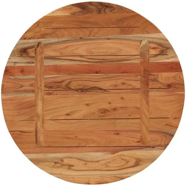 vidaXL Tischplatte Ø80x3,8 cm Rund Massivholz Akazie 370055 Bild 5