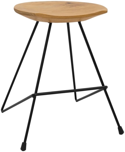 vidaXL Hocker 2 Stk. Teak Massivholz 285202