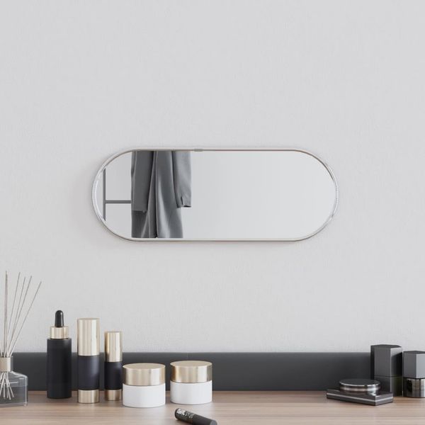 vidaXL Wandspiegel Silbern 40x15 cm Oval 348188