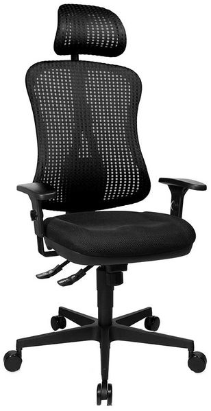 Drehstuhl Home SY / Head Point SY, Kunststoff, Stoff, Schwarz, 47 x 113 x 47 cm