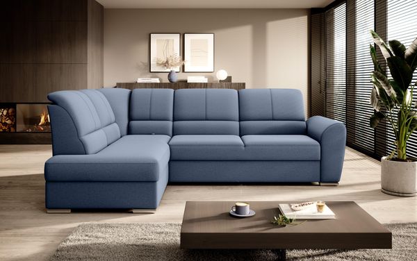 Wohnideebilder Siber Dunkelblau Ecksofas & Eckcouches CO-SIB-LT-40GO