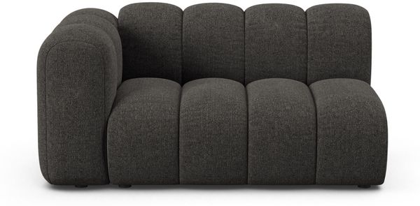Micadoni Modulares Sofa Lupine 2-Sitzer Links Chenille Eden Dunkelgrau