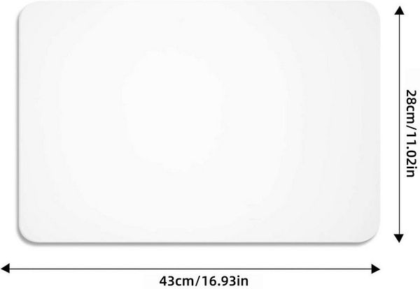 FOUORTUNATE-BEE Platzset 8er Set Transparente rutschfeste Tischsets, abwaschbar 43×28 cm, (8-St)