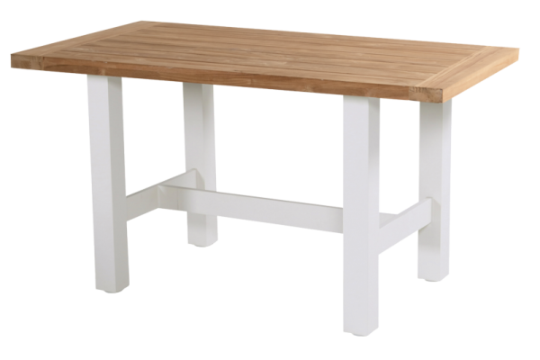 Bartisch Sophie Yasmani (royal white / natural teak 180 x 100 x 110 cm)