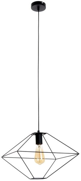 RGB LED Pendelleuchte, Metall schwarz, Käfig Design, H 110 cm