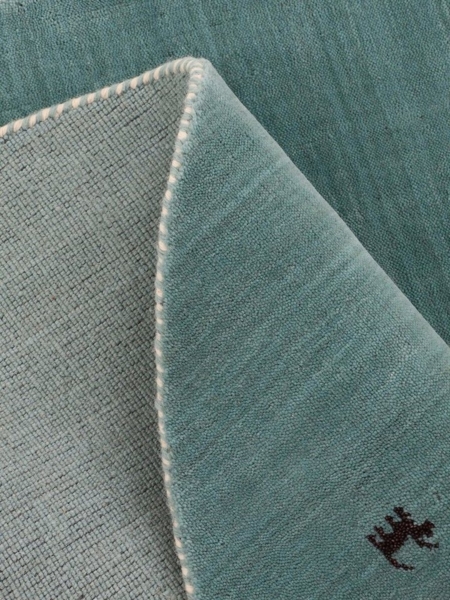 carpetfine Wollteppich Gabbeh Uni, auch als Läufer erhältlich, rechteckig, Höhe: 15 mm, reine Wolle, handgewebt, Gabbeh Loom Tiermotiv, große Farbauswahl Bild 3