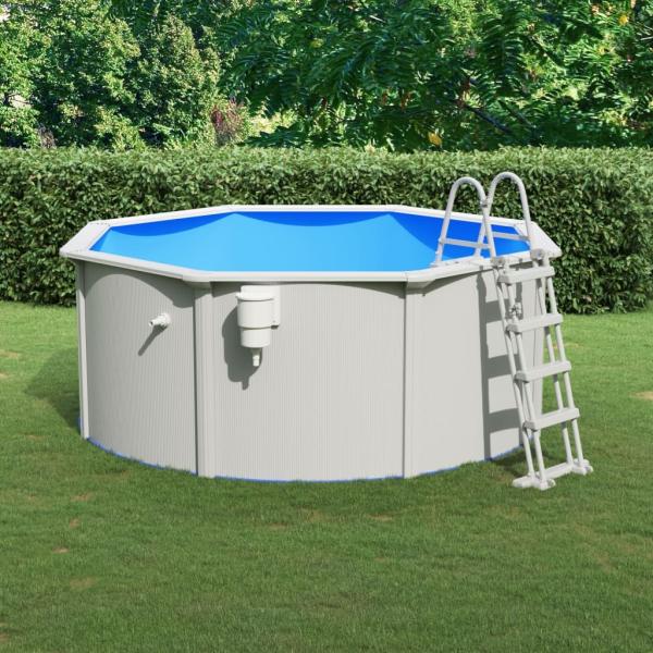 vidaXL Pool mit Sicherheitsleiter 610x360x120 cm 3098039