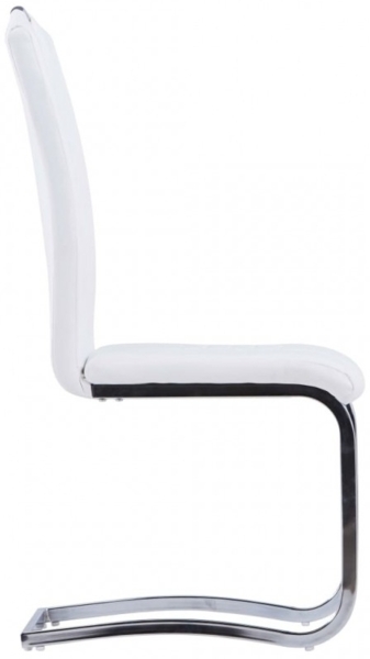 vidaXL 9-tlg. Essgruppe Kunstleder Weiß Bild 8