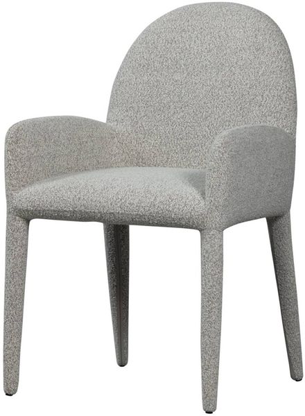 Esszimmerstuhl Elegance aus Bouclé-Stoff, modern gepolstert, grau, gemütliche Textur für Dein Zuhause