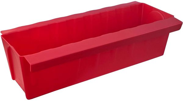 BURI 2 Euro-Paletten Blumenkästen-Einsätze inkl. Bewässerungsmatte | mit Hängesystem zum Einhängen | 37,3cm Rot | Pflanzkasten für Europalette Palette | Balkonkasten | Blumentopf | extrem stabil Bild 5