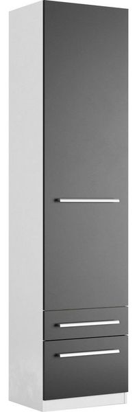 priess Kleiderschrank Schrank Garderobe Wäscheschrank Barcelona in 5 Breiten viel Stauraum, geräumige Schubkästen, mit Spiegel, MADE IN GERMANY