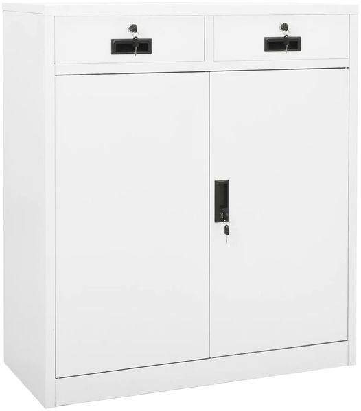 vidaXL Büroschrank Weiß 90 x 40 x 102 cm Stahl [336409]