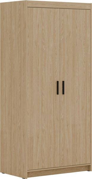 AX LIVING Geölte Eiche Kleiderschrank Storicos 2T 89,7cm Breite, 2 türiger