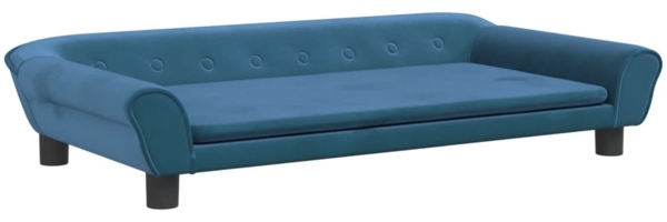vidaxl Kindersofa 100 x 50 x 26 cm Samt, Blau