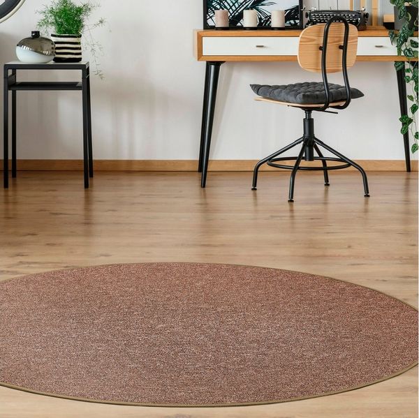 Andiamo Teppich Luton, Made in Germany, rund, Höhe: 5 mm, melierte Optik, ideal im Wohnzimmer & Schlafzimmer