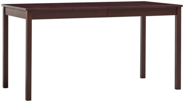 vidaXL Esstisch Dunkelbraun 140 x 70 x 73 cm Kiefernholz 283401