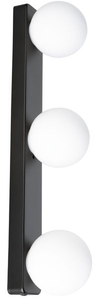 Paulmann 71070 Selection Bathroom Wandleuchte Gove Schwarz Satin 3-flammig G9 IP44