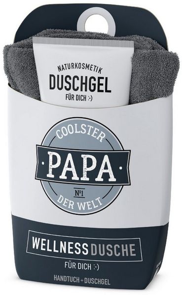 Wellness-Dusche Geschenkset Duschgel Handtuch la vida Coolster Papa 1087561